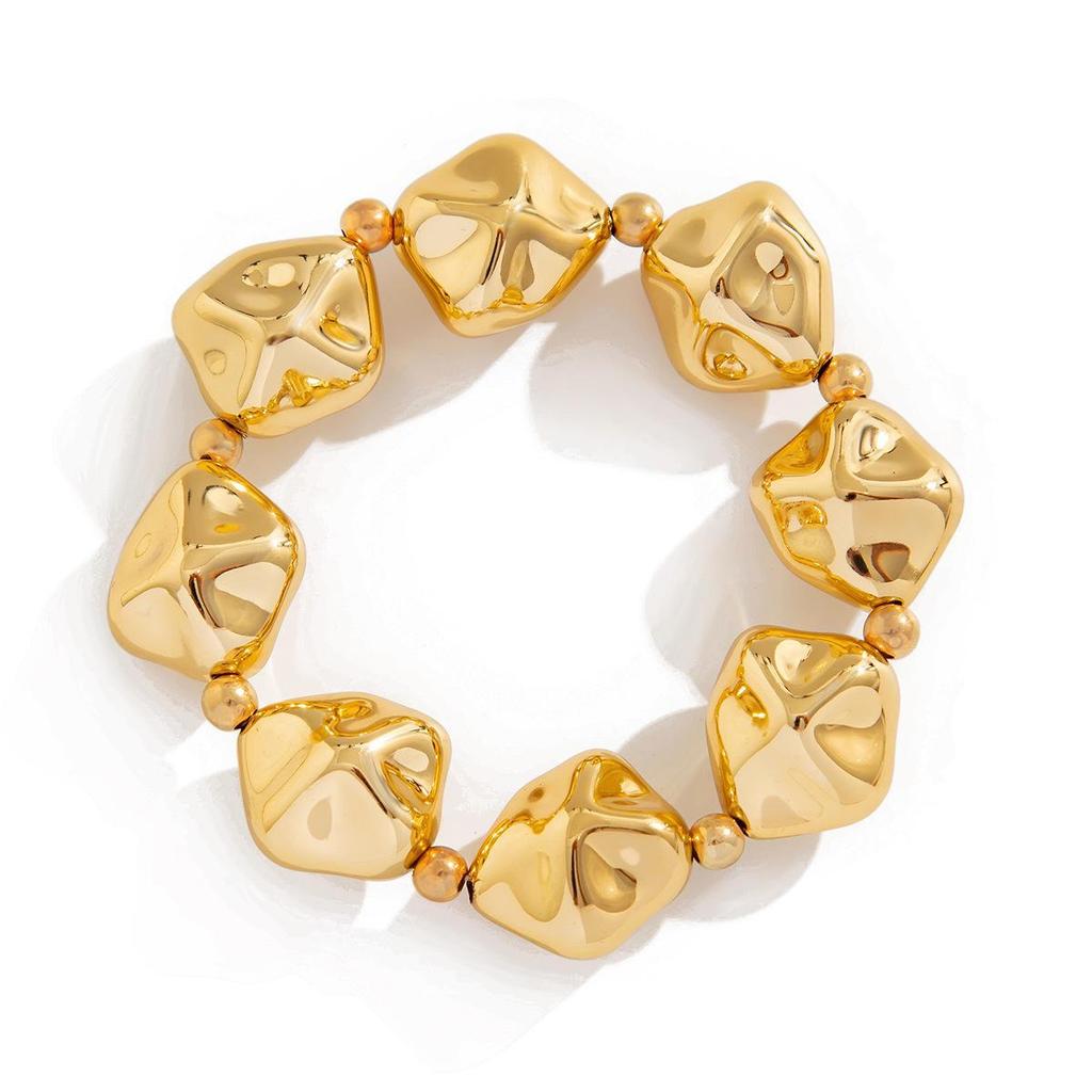 Европейский и американский легкий роскошный комплект ожерелий с нерегулярными геометрическими бусинами