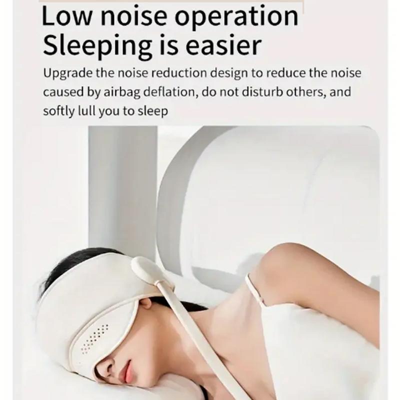 Portable Electric Head-Eye Massager Electric Head Massager Scalp Massager Head Compress Air Bag Massager with Heat & Knead