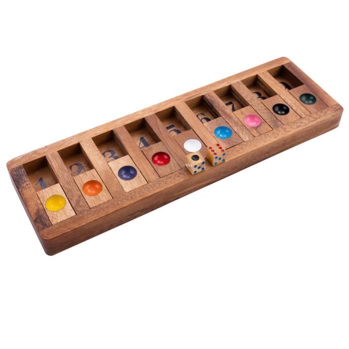 Engelhart- Shut the Number - Trac Game Café Game - Family Game - Ecological Wooden Game from 6 Years Old