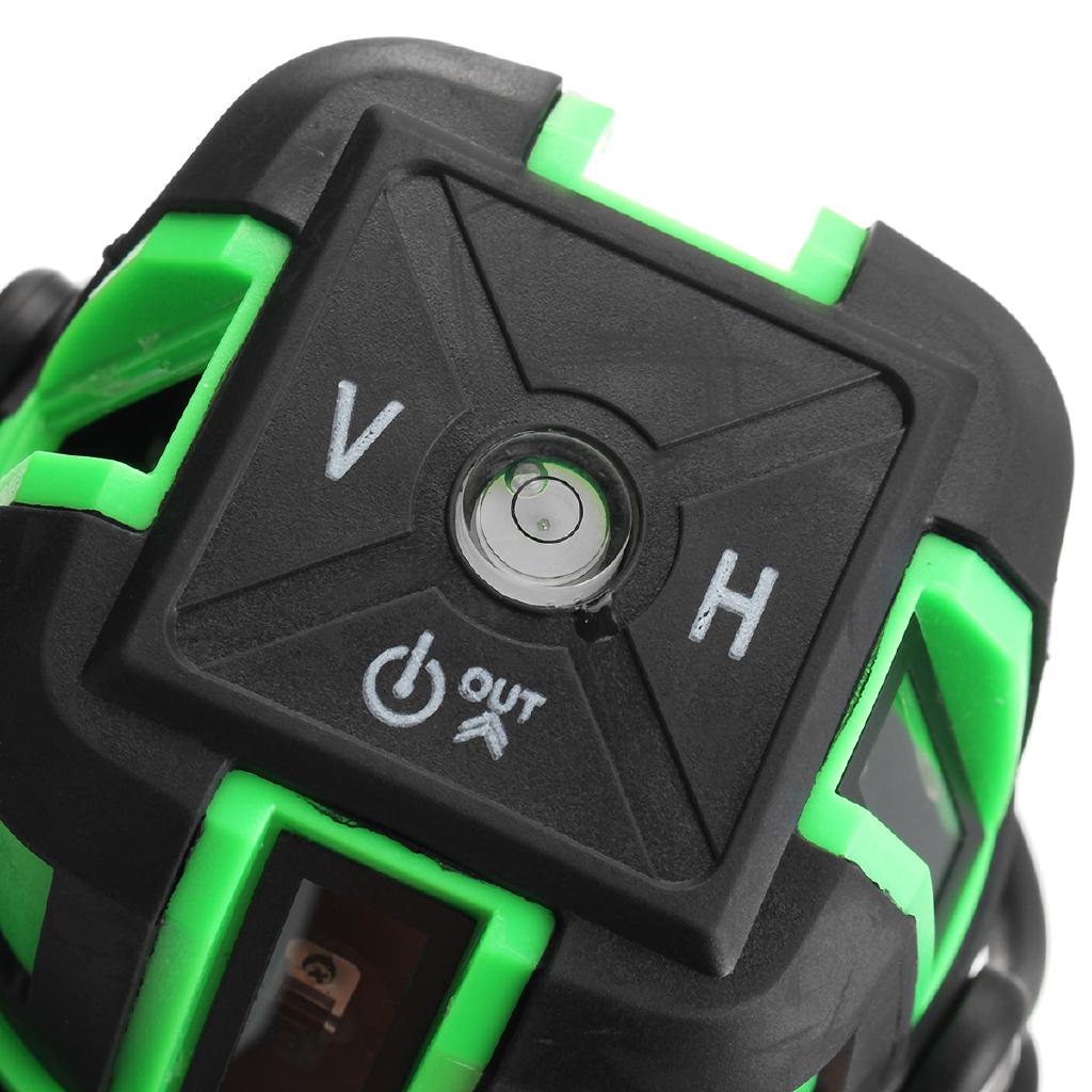 2/3/5-линейный 6-точечный зеленый лазерный уровень 360 градусов лазерный уровень с наружным режимом, режимом наклона, самовыравнивающийся