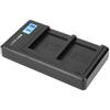 Portable Camera Battery Charger for NB‑6L USB Camera Dual Charger with LCD Display