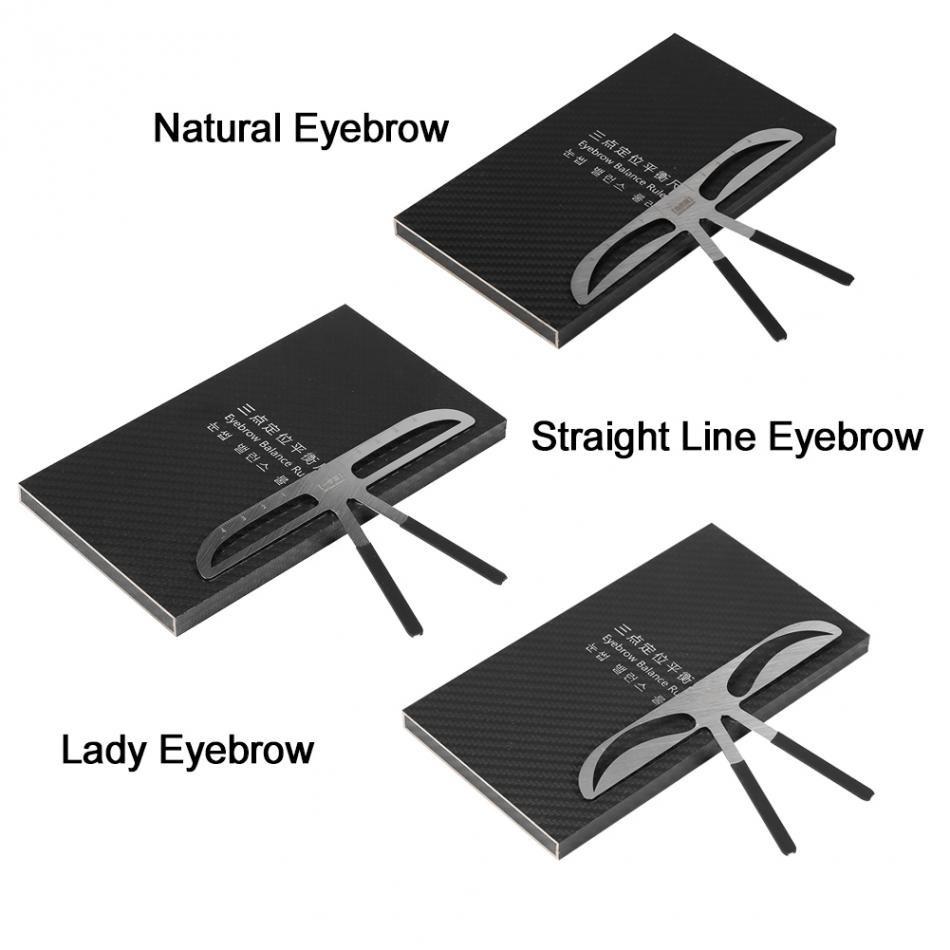 Новый дизайн Перманентный баланс бровей Линейка для удлинения формы бровей Трафарет