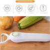 Mini Electric Peeler with 3 Cutter Heads Electric Peeling Machines USB Rechargeable Stainless Steel for Sweet Potatoes Tomatoes