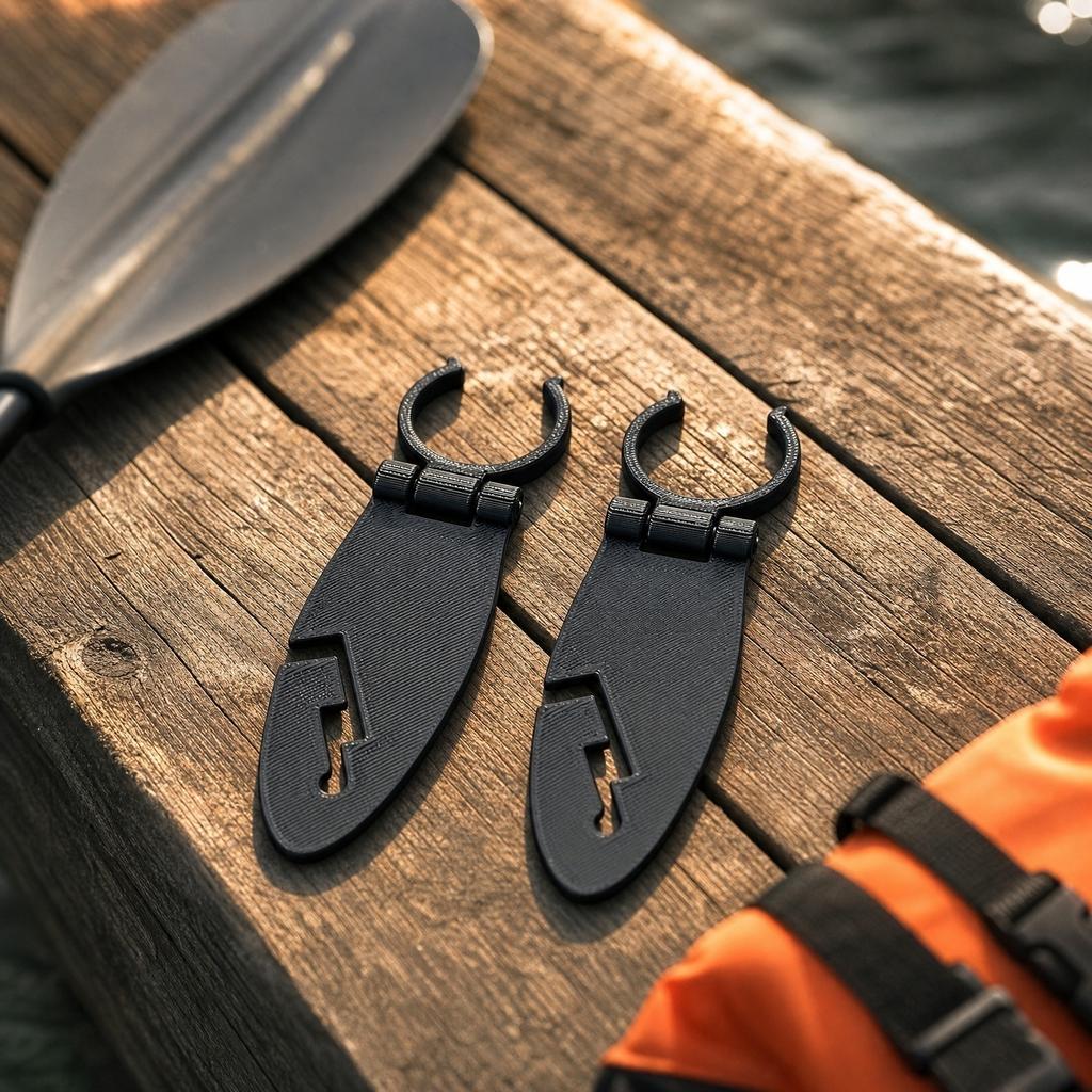 Kayak Paddle Board Fixed Clamp - Sturdy Mount for Secure Storage and Transport of and Kayak Accessories