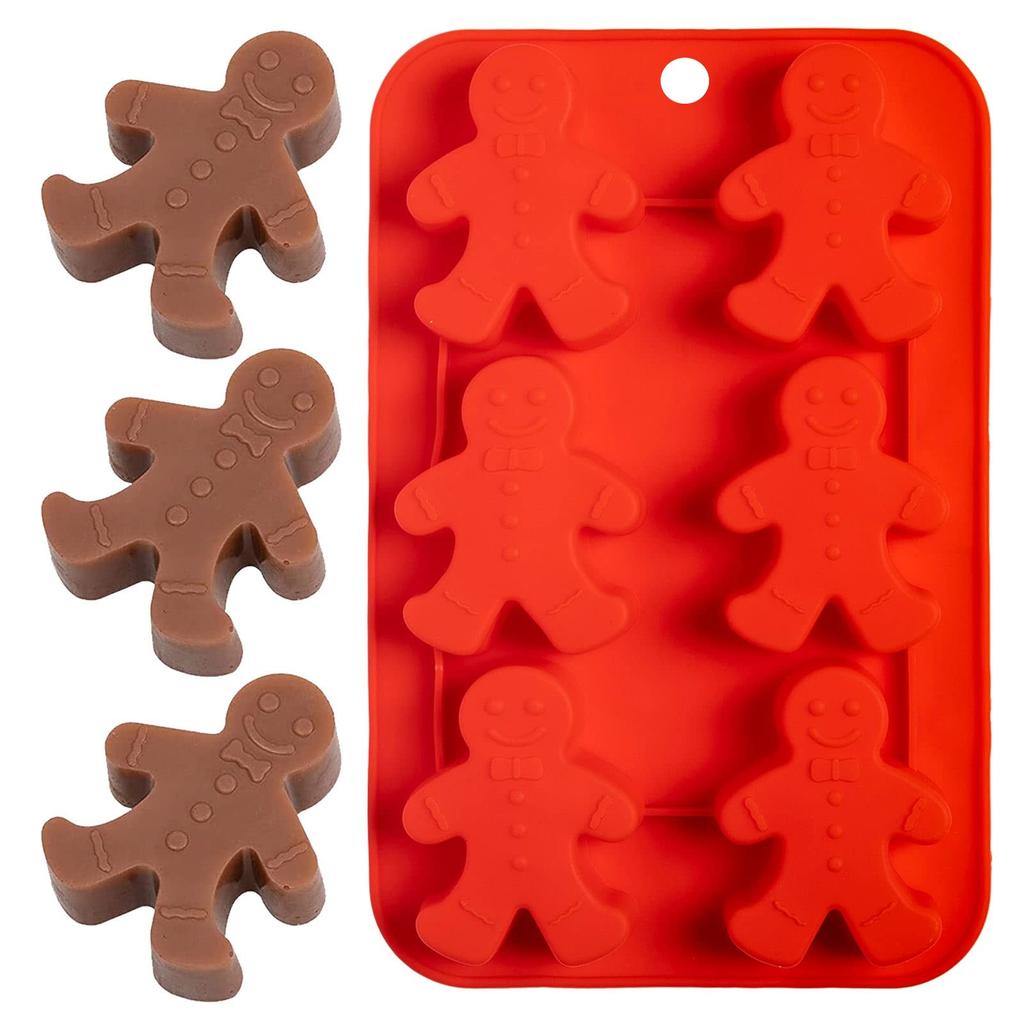 Christmas Silicone Baking Molds  Chocolate Candy Molds Set For Cake Toppers, Ice Cubes, Jello, DIY Cake Candles