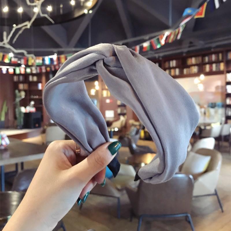 Autumn Winter Wide Korean Style Cross Knot Headband