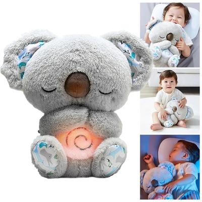 JOYBLISS Дышащая коала со светом и звуком, компаньон для сна и игр для младенца, музыкальная мягкая плюшевая игрушка коала, сенсорная и комфортная игрушка для новорожденных