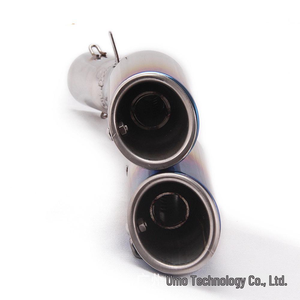 Universal Dual Exhaust Pipe for Vespa, Kawasaki, Yamaha GSXS150 Motorcycles