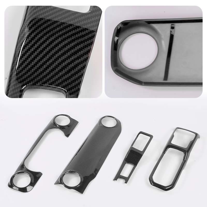 Украшение центральной консоли, переключение передач, привод на 4 колеса, наклейка на панель для Jeep Wrangler JL для JT Gladiator 2018, аксессуары для салона автомобиля