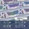 AKS068 Gaming Keyboard, Alice Layout, 68 Anti-Ghosting Keys, Gasket Construction, Hot-Swappable Ergonomic Design, South-Facing RGB Backlighting,