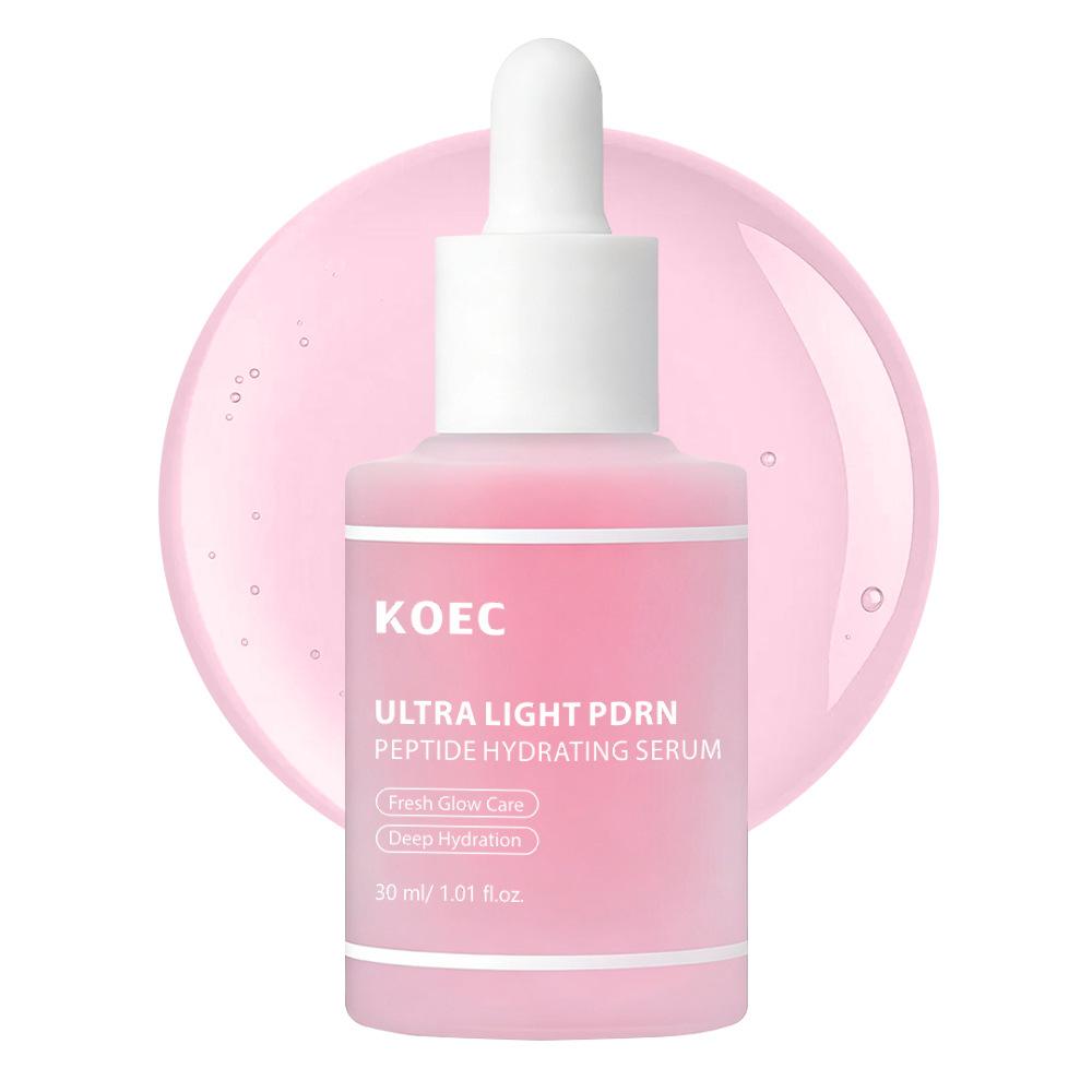 KOEC Ultra Light PDRN Peptide Serum – Lightweight Anti-Aging Salmon Extract Face Serum for Brightening, Hydration and Firming Skin