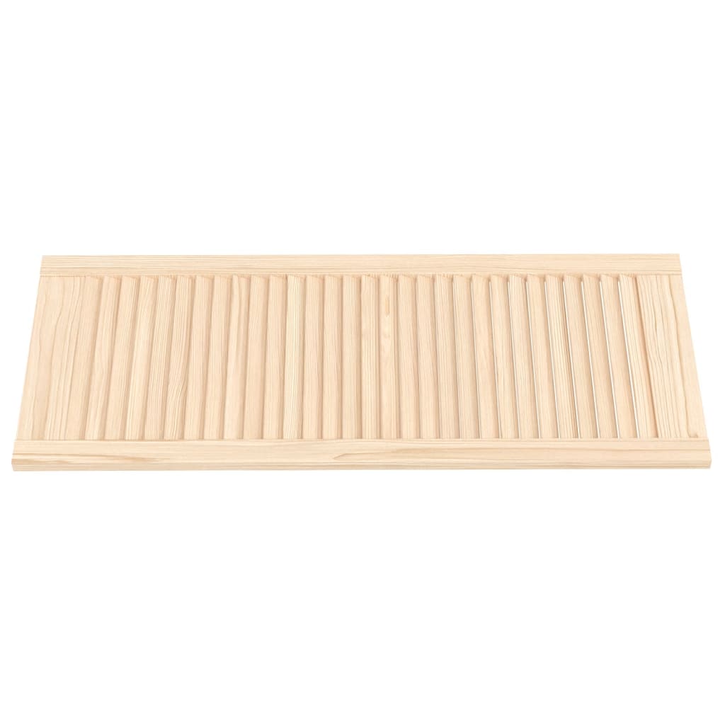 Cabinet Doors with Slatted Design 2 pcs 99.3 x 39.4 cm Solid Wood