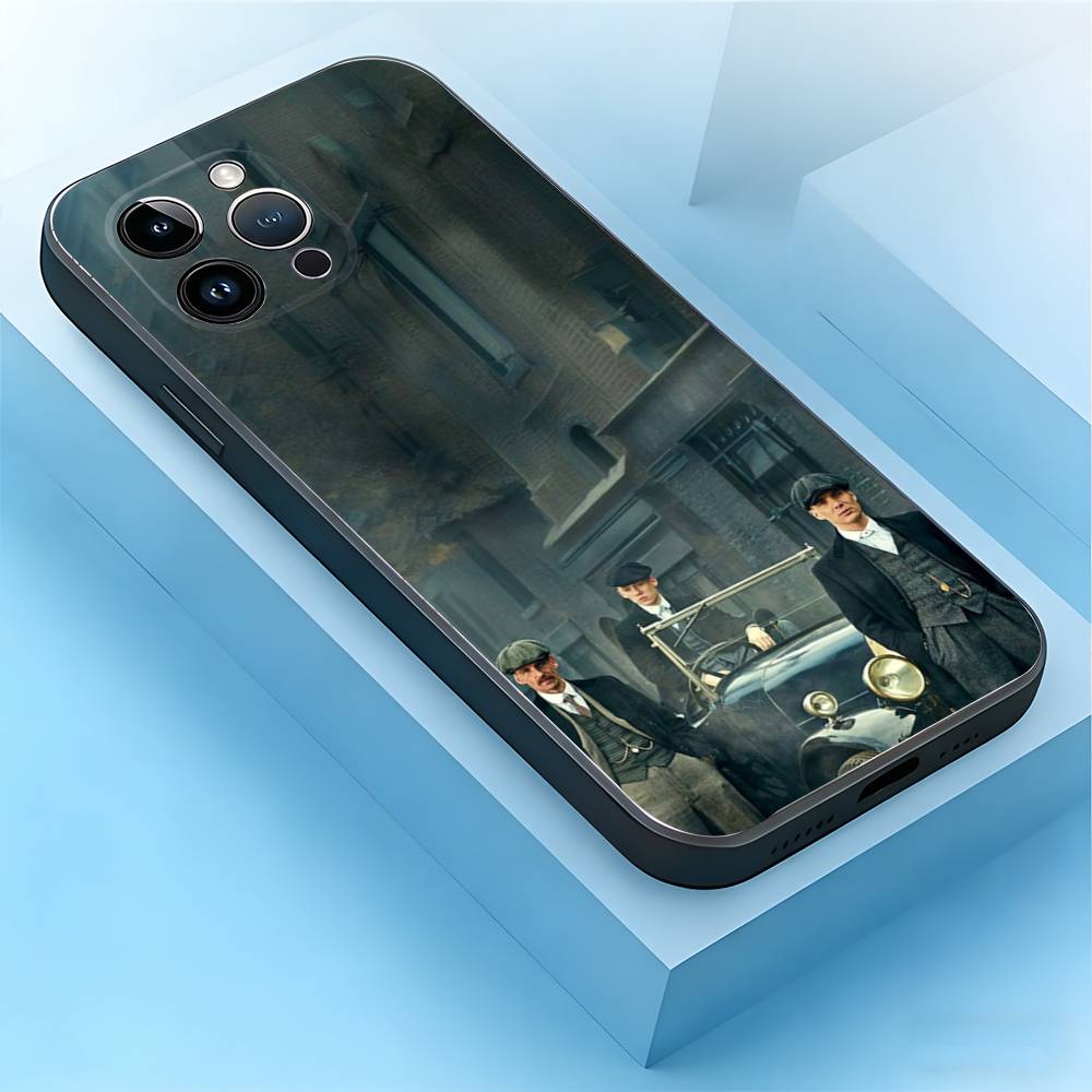 Peaky Blinders Phone Case For iPhone 17,16,15,14,13,12,11,Air,XR,Pro,Max,Plus,mini,SE Silicone Black Cover