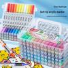 Zhi Jin Liquid Acrylic Marker - Soft Tip, Opaque Watercolor Pen for DIY Graffiti & Elementary School Art.