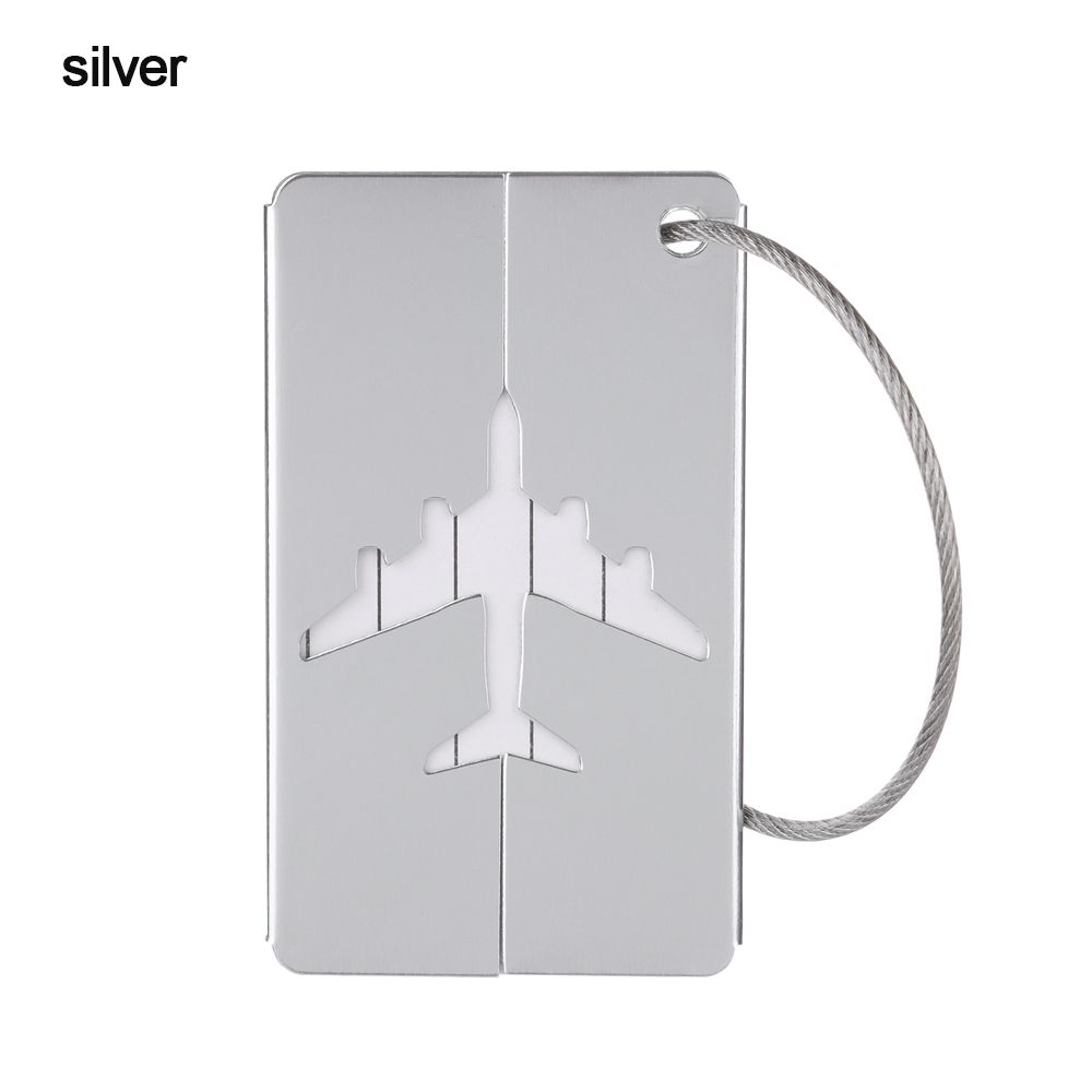 Идентификаторы Многоразовые Алюминиевые Металлические Бирки с Веревками Бирки для Багажа Путешествий Бирка для Сумки Бирки для Чемоданов