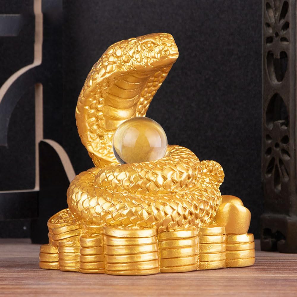 Статуэтка зодиака Змея Змея 2025 Денежная змея Приглашающая богатство Фэн-шуй Товары Амулет размером с ладонь Талисман на удачу Украшение со знаком зодиака Приветствуем весну