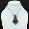 Seraphinite Pendant Copper Wire Wrapped Gemstone Pendant Handmade Copper Wire Jewelry Stylish Pendant Real Seraphinite Jewelry Gift For Her