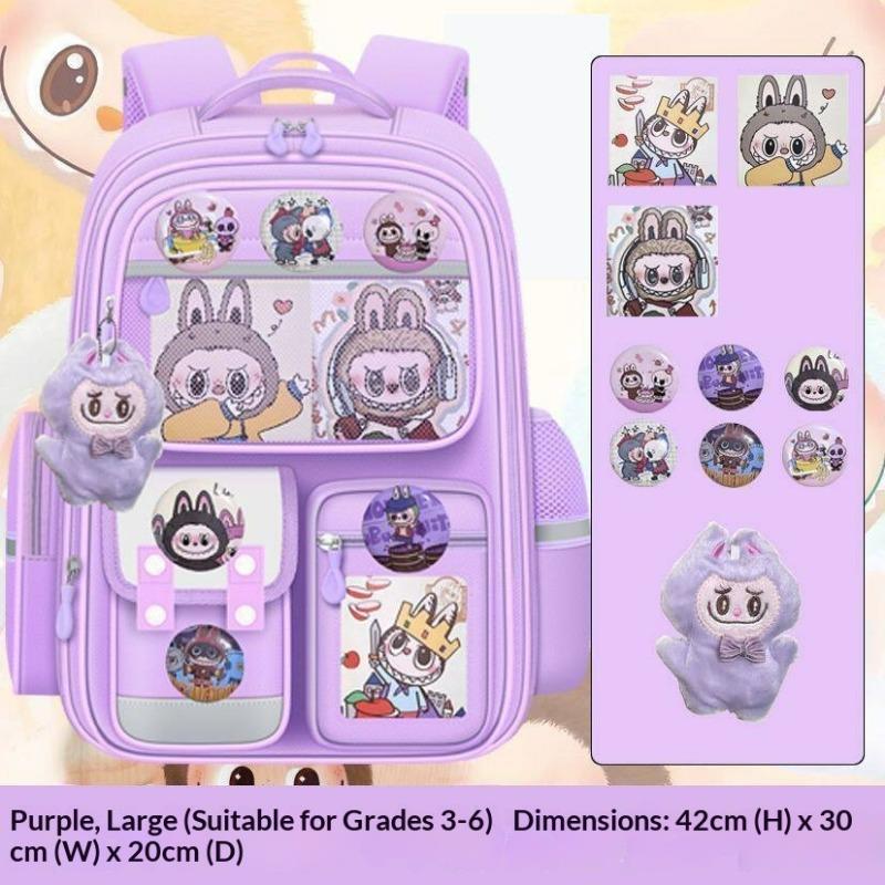 Children Elementary School Bag Grade Multi-layer Ridge Protection Girls Boys Backpack