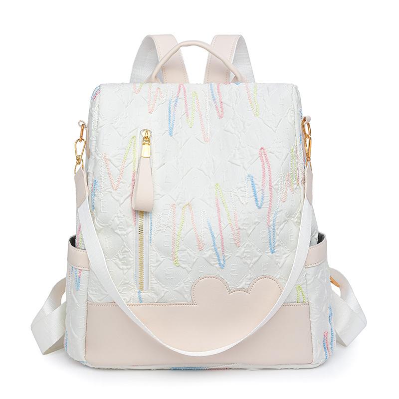 Cute High-value Women Backpack Versatile School Bag for Junior Senior High Girls