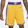Nike NBA Icon Edition Team Limited Летние дышащие баскетбольные шорты со средней посадкой SW Fan Version Мужские брюки желтые AJ5617-728