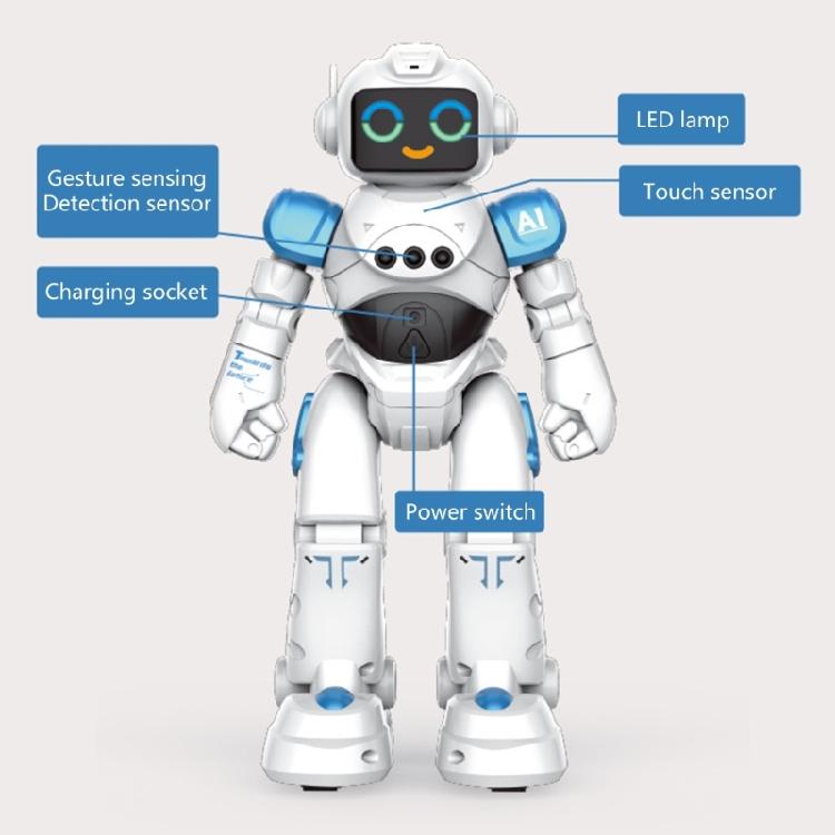 Intelligent Talking Robot With Gesture Sensing Face Expression STEM Robot Toy For Children Educational Entertaining Gift