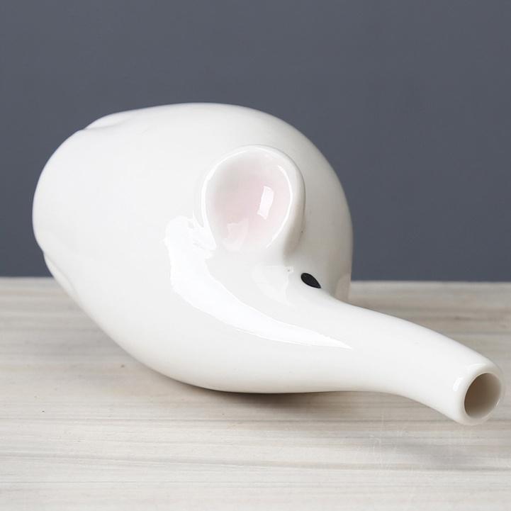 Милая ваза со слоном, настольные украшения, украшение для дома, керамическая ваза для гидропоники, горшок для растений, бутылка для ароматерапии, садовые принадлежности