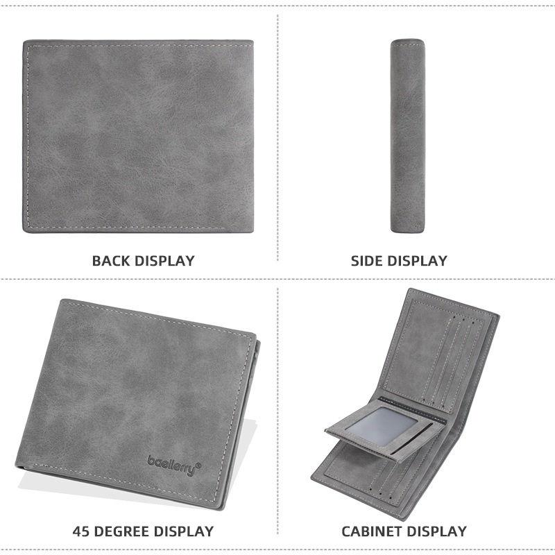 Baellerry Мужские короткие кошельки Повседневный дизайн Визитница Модный кошелек для денег