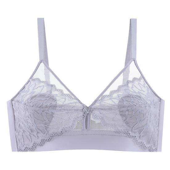 Женский корейский стиль, сладкий треугольный бюстгальтер без косточек, сексуальный французский стиль, элегантный сказочный стиль, прозрачное кружево с цветочным бретельками, беспроводной бюстгальтер для девочек, внутренняя одежда