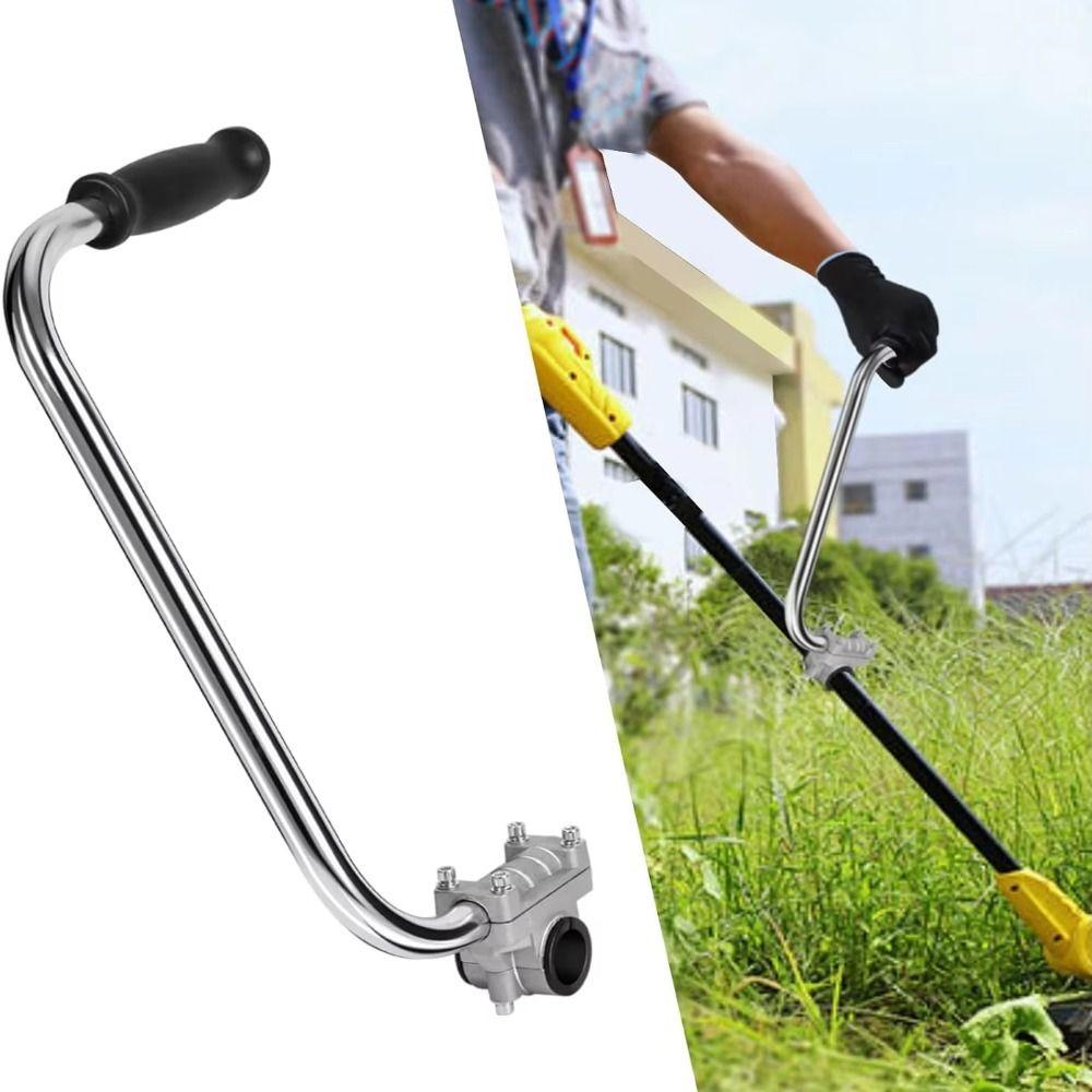 Heavy-Duty Trimmer Grip Stainless Steel Weeding Machine Grip Lawn Mower Handle Grip Lawn Care