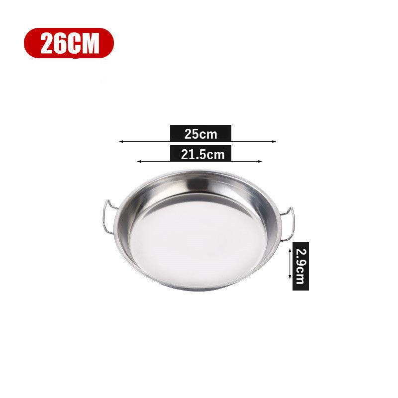 Круглая форма для приготовления холодной лапши из нержавеющей стали, поднос для сервировки риса на пару, кухонный поддон для хранения пельменей, пирожных, кондитерских изделий с тарелкой в виде ушей