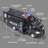 1:24 IVECO Полицейская машина Высокая симуляция Литой металлический сплав Модель автомобиля Звук Свет Оттягивание назад Коллекция Детская игрушка Подарки