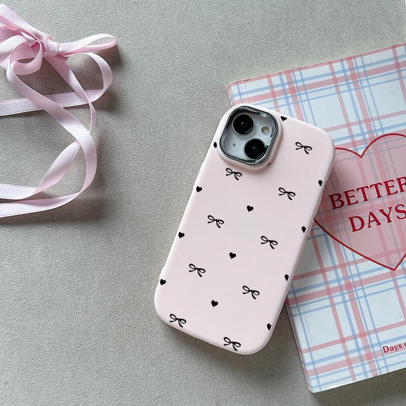 Чехол для Realme C63 C61 C67 C51 C53 C55 C21Y C25Y C20 C35 C12 5i 6i 8 9 11 12 13 Pro Plus GT3, милый розовый бантик в стиле Y2K