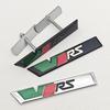 ABCDGG1 NEW 3D Metal Car Letters Logo VRS Front Grille Side Fender Trunk Badge Label For Skoda VRS Sticker Emblem Auto Accessories