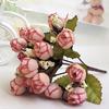 Сладкий искусственный букет из бутонов роз, домашняя свадебная ткань, роза, 15 цветов на 1 шт.