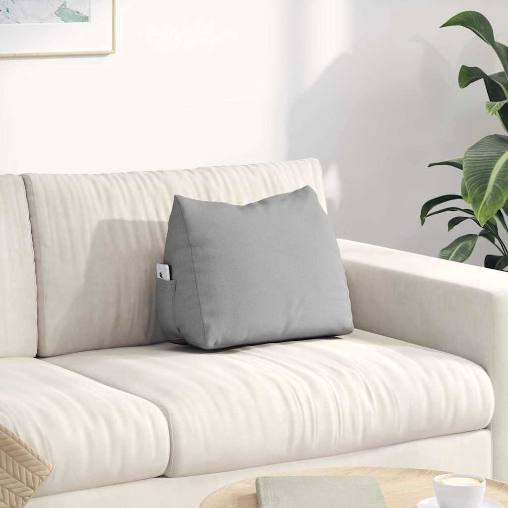 Back Cushion Cloud Grey 45 x 20 x 35 cm Fabric