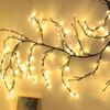 144/45 LED Vines Light Strings Willow Vine Branch DIY Light for Room Wall Wedding Party Decor Halloween Christmas Garland Light
