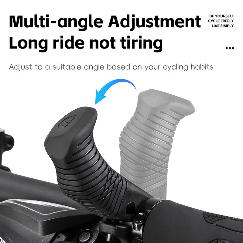 WEST BIKING MTB Bicycle Bar Ends Ergonomic Mini Thumb Grips 22.2mm Mountain Bike Handlebar Nylon Inner Bar Cover Cycling Parts