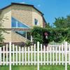 Garden White Plastic Stake Fences Decorative Garden Panel Fence with Stakes for Garden Flower Bed Decor