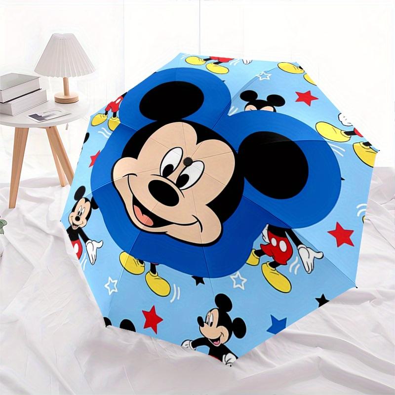 1pc Mickey Mouse,Cartoon Character Automatic Folding Umbrella: Compact 8 Bone Design Cartoon Outdoor Travel Companion, Business Umbrella, Ch