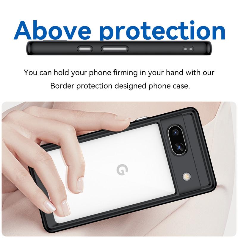 Для Google Pixel 7A Чехол для Pixel 7A Чехол 6,1 дюйма Цветной Мягкий Край Силиконовый Прозрачный Ударопрочный Бампер для Pixel 7A