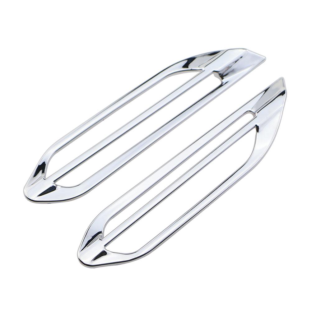 Color My Life 2 шт. ABS хром внутренняя отделка вентиляционного отверстия для кондиционирования воздуха наклейка с блестками для Peugeot 2008 208 2013-2017