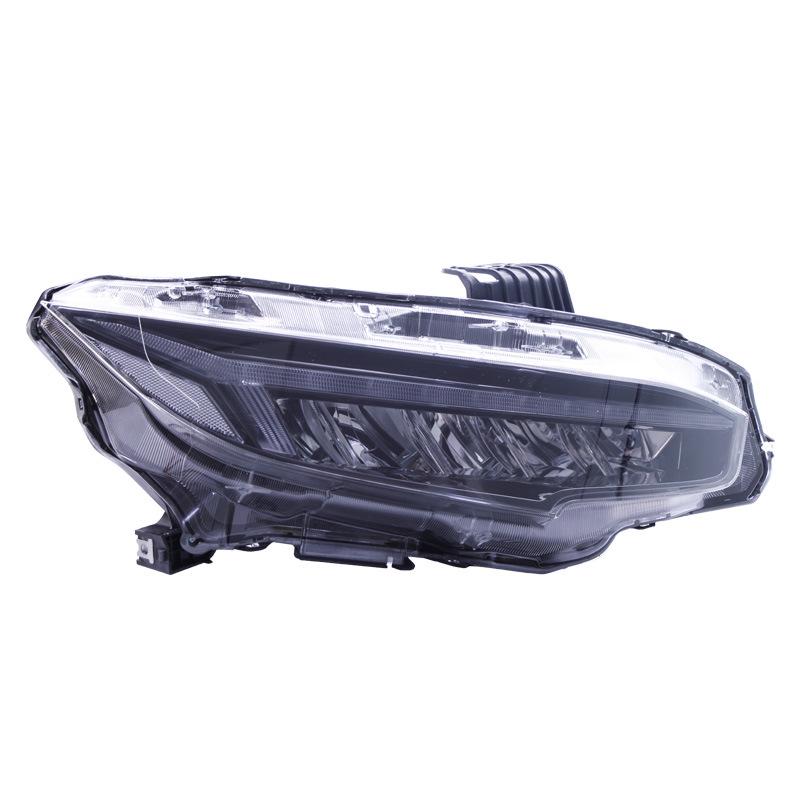 Compatible with 16-19 Honda Civic: Dragon Wing Style LED Daytime Running Light & Sequential Turn Signal Headlight Assembly.