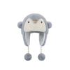 Cartoon Cute Penguin Hat Warm Plush Cap Cute Animals Ears Beanie Hats  Girls