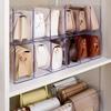 Acrylic handbag storage rack handbag divider organizer luxury bags storage rack for women transparent partition display cabinet