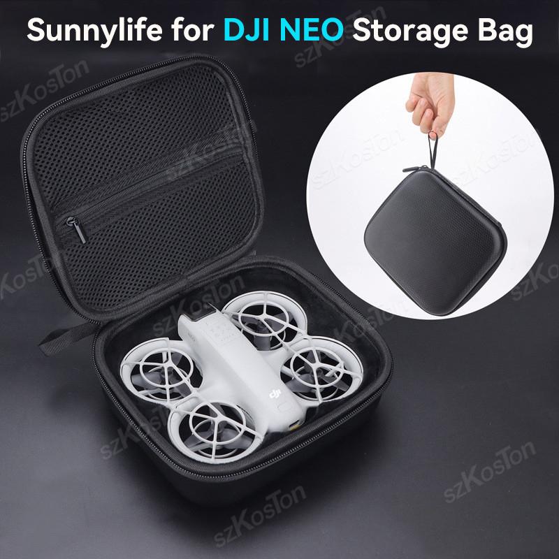Sunnylife Портативная сумка-подставка для DJI NEO для защиты корпуса, сумка для переноски через плечо, сумка для хранения аксессуаров для дрона DJI Neo