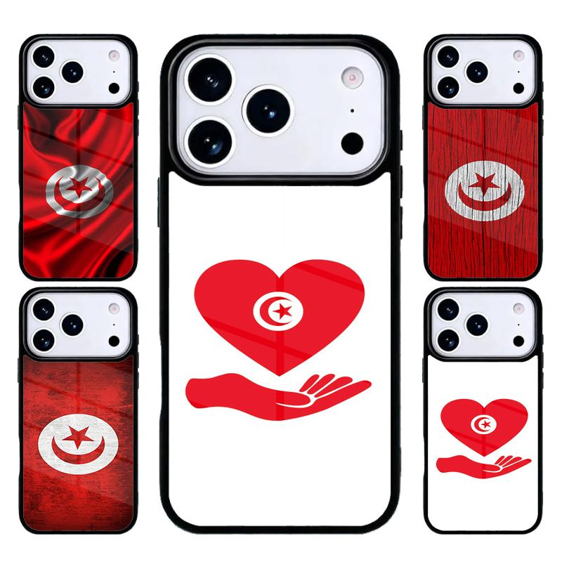 Чехол для телефона с символами звезды флага Туниса для iPhone 17 Air 16 15 14 13 12 11 Pro Max Plus