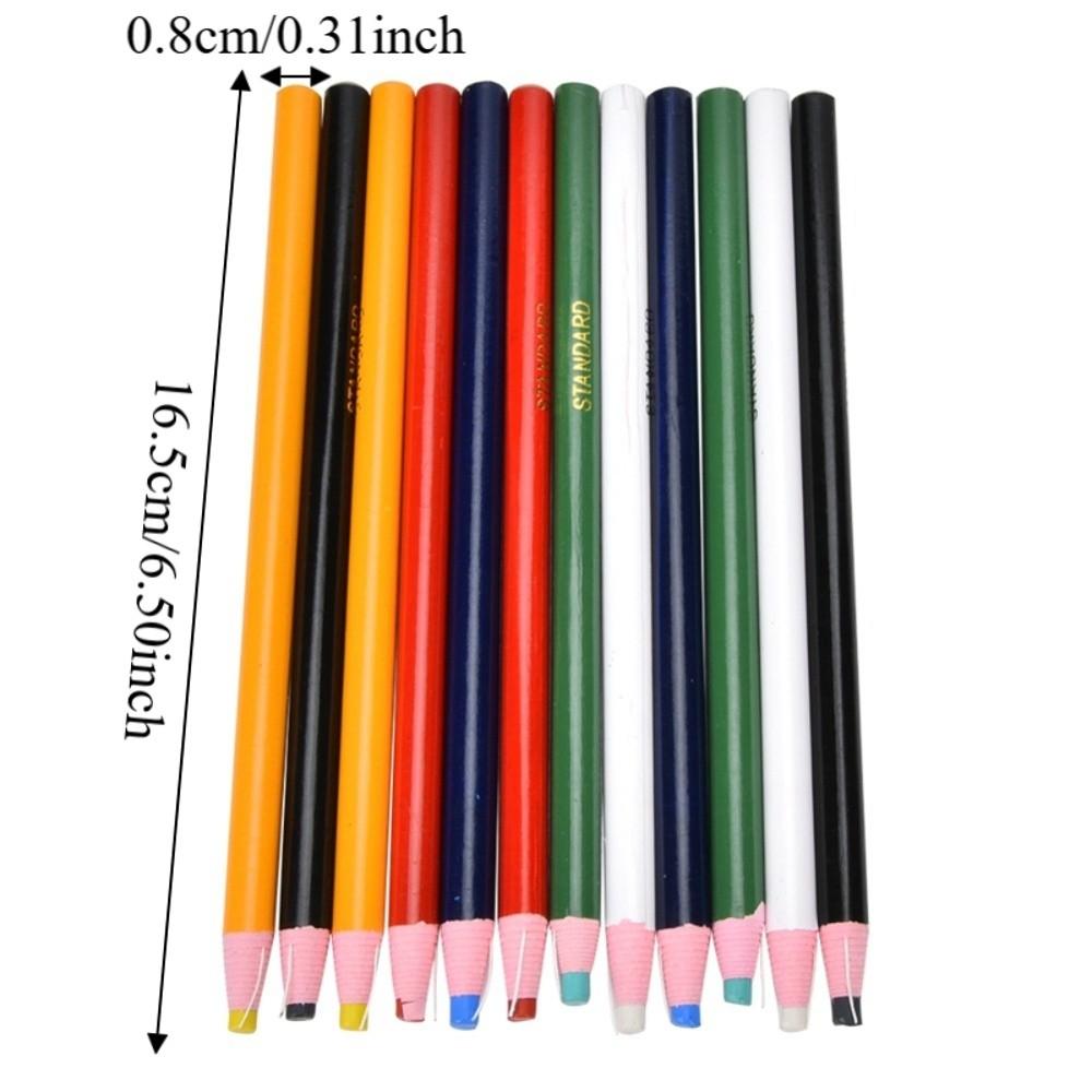 12pcs Peel-Off Sewing Crayons Non-Sharpening Erasable Pen Durable Fabric Marking Pencil For Sewing