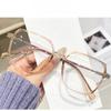 Fashion Large Frame Myopia  Glasses Men Women Blue Light Blocking Eyewear Anti Eyestrain Hd Vision Prescription Lens-1.25-2.25