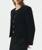 Artid Boucle Pocket Tweed Jacket_Black