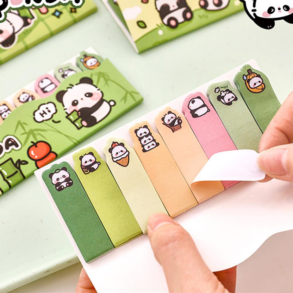 1 шт. Кавайный мультяшный панда блокнот закладка канцелярские принадлежности флаги индекс вкладка клейкие заметки этикетки бумажные наклейки